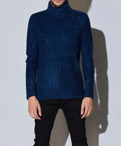 Vicure Lamb Pile Turtleneck Pullover