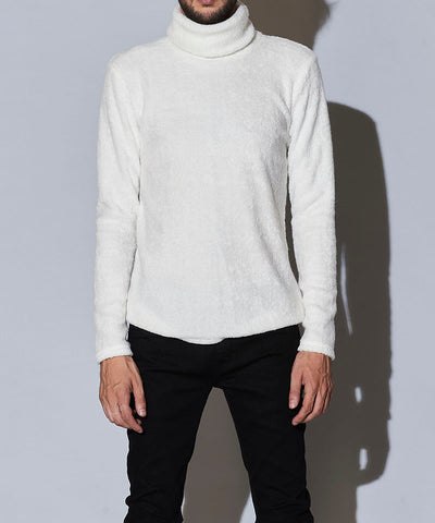 Vicure Lamb Pile Turtleneck Pullover