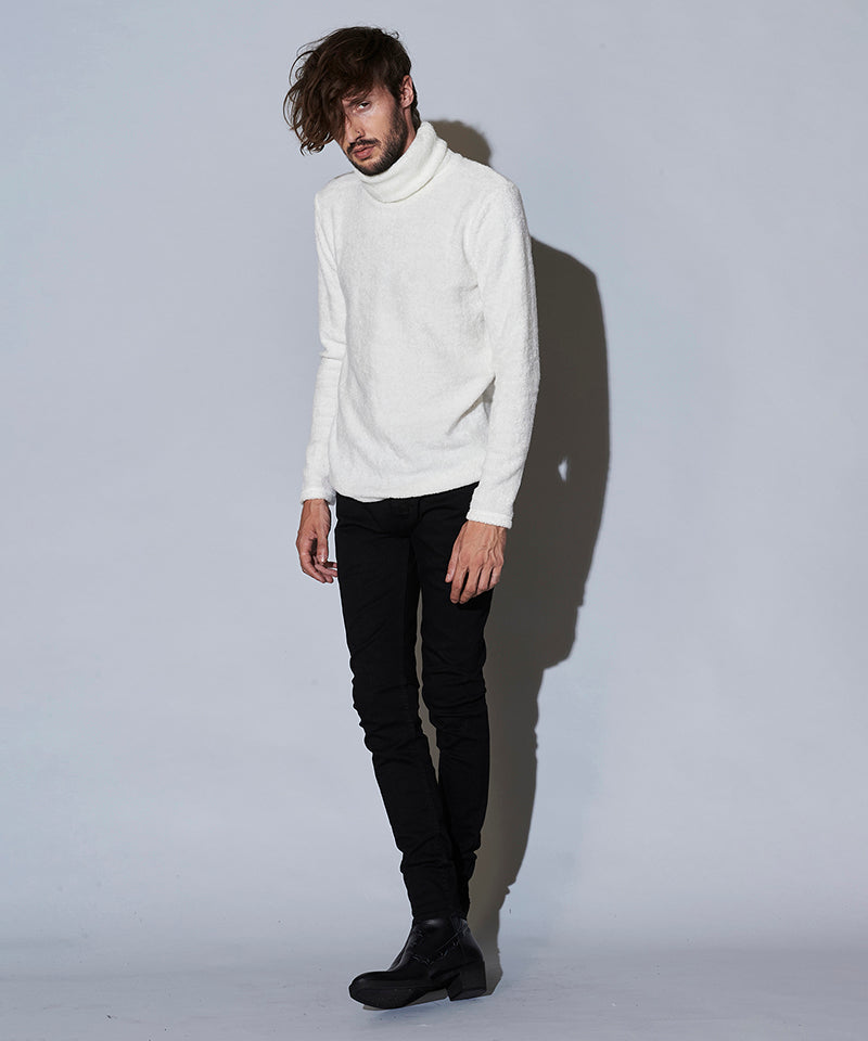 Vicure Lamb Pile Turtleneck Pullover