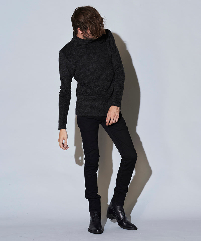 Vicure Lamb Pile Turtleneck Pullover