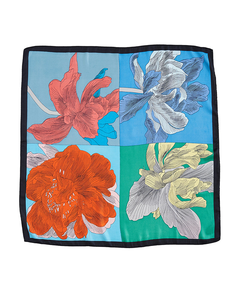 Flower Pattern Multicolor Scarf