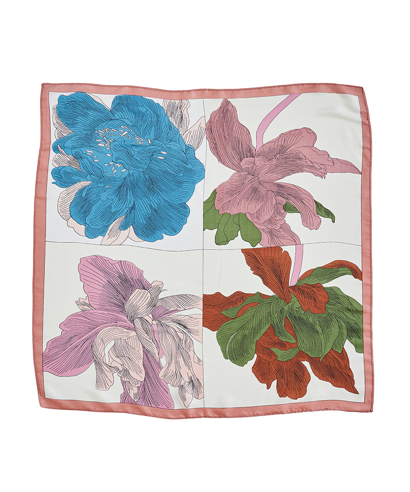 Flower Pattern Multicolor Scarf