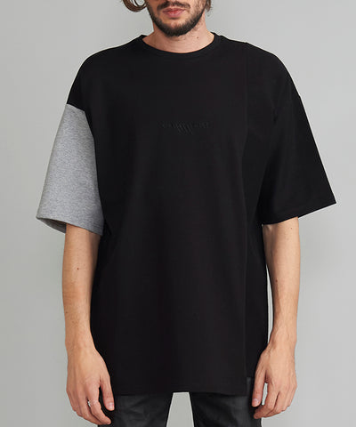 Asymmetrical Embroidery Big T