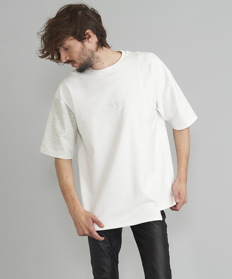 Asymmetrical Embroidery Big T