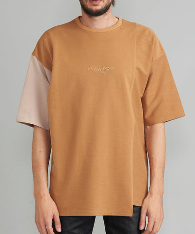 Asymmetrical Embroidery Big T