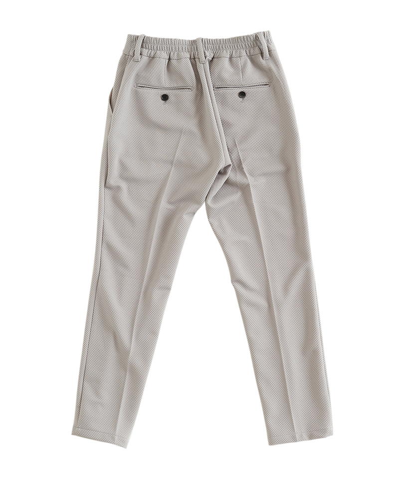 Embossed jersey ankle trousers