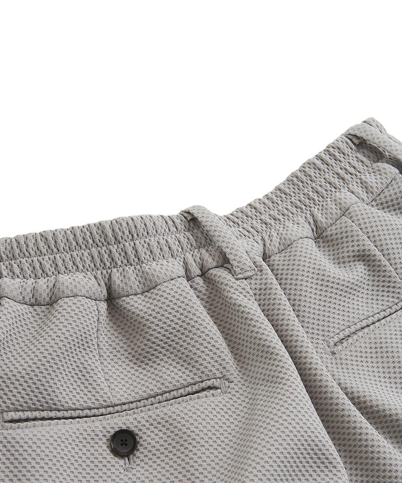 Embossed jersey ankle trousers