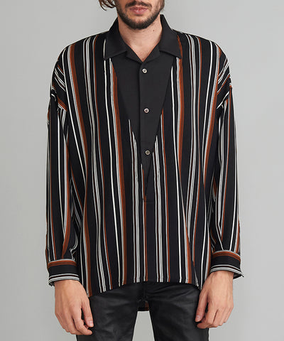 オープンカラーレイヤードプルオーバーSH