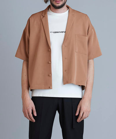 Drop shoulder short jacket