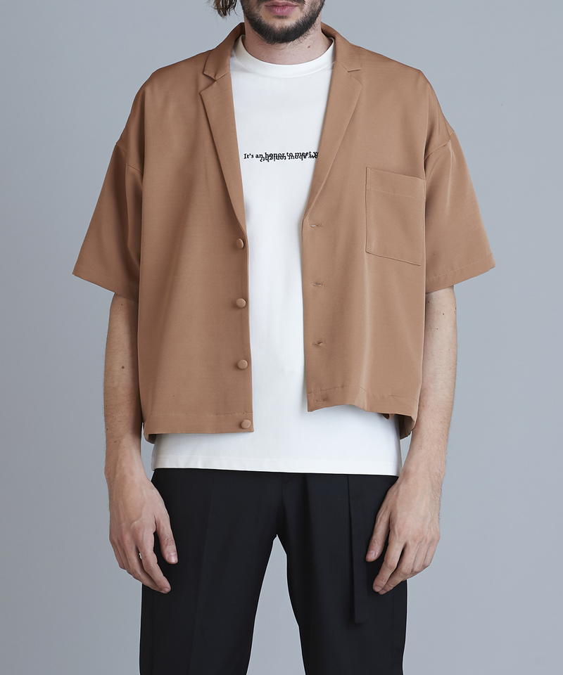 Drop shoulder short jacket