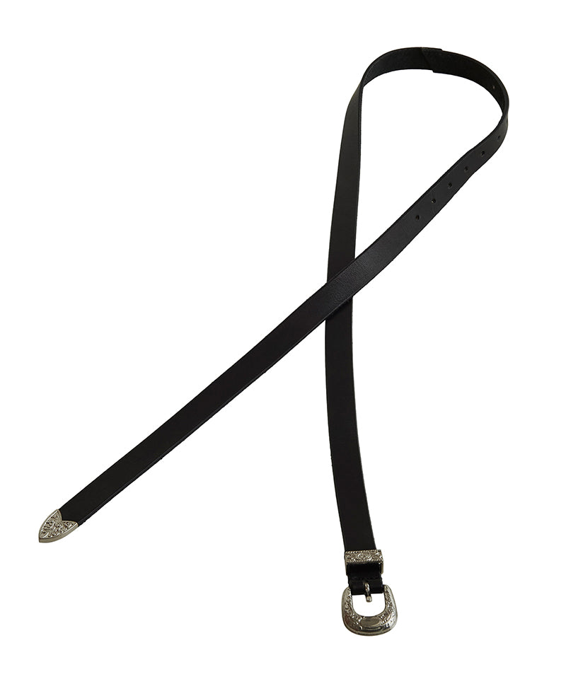 Cow Leather Long Drip Western Belt