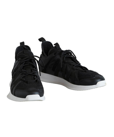 マルチファブリックローカットスニーカー