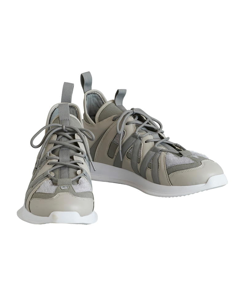 マルチファブリックローカットスニーカー