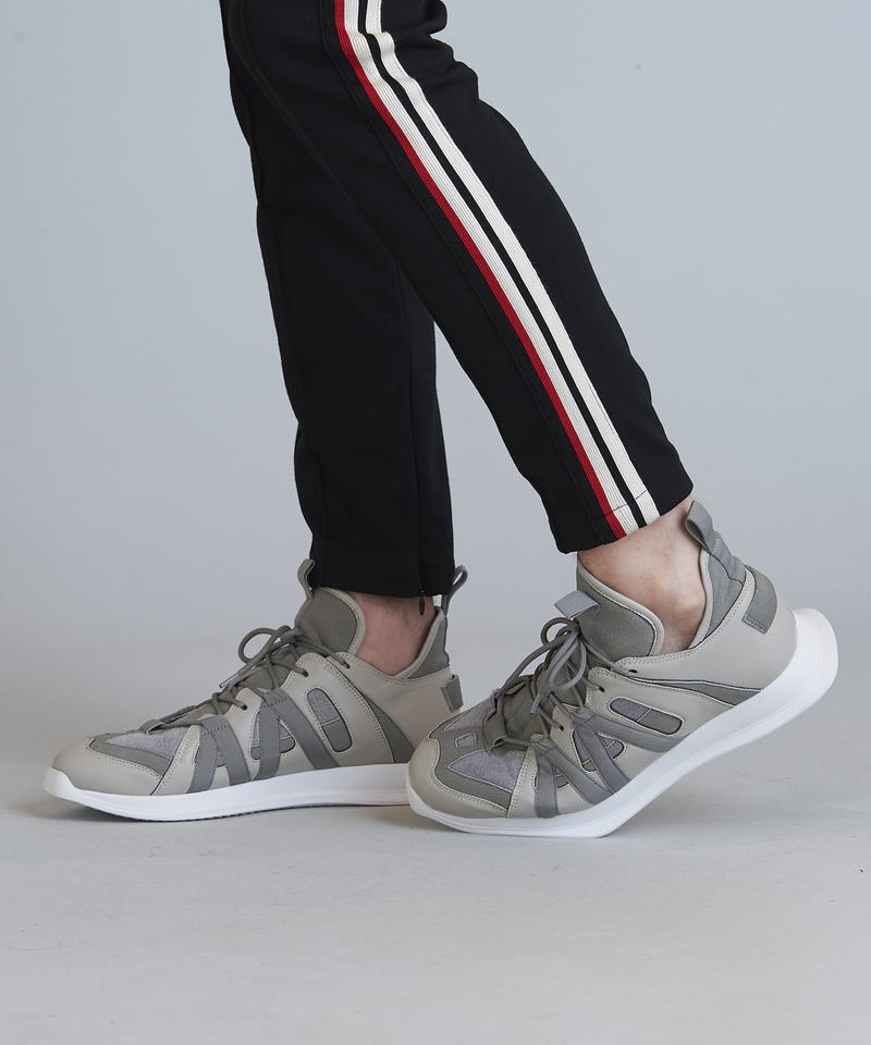 マルチファブリックローカットスニーカー