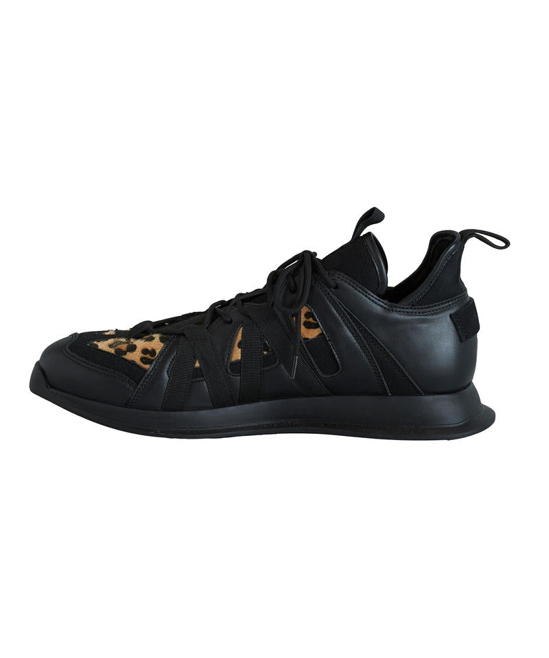 マルチファブリックローカットスニーカー