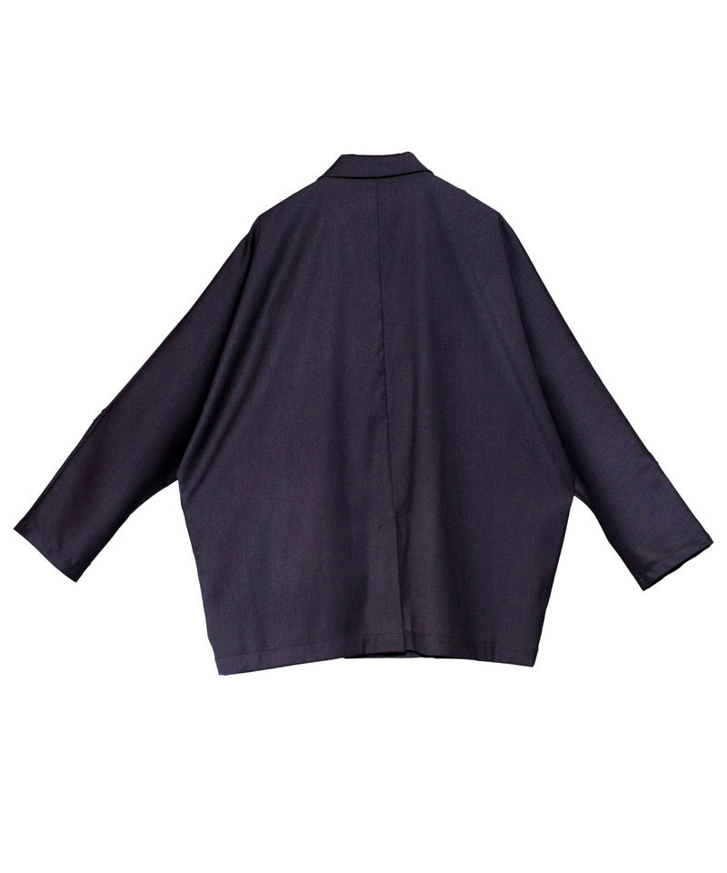 Dolman sleeve double-breasted jacket