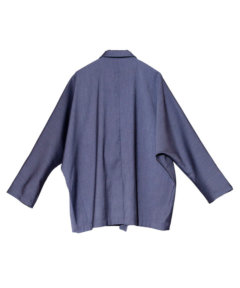 Dolman sleeve double-breasted jacket