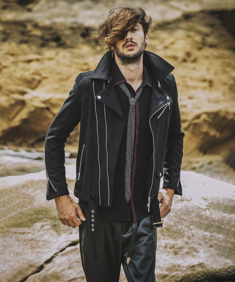 メルトンツイントラックライダースJKT