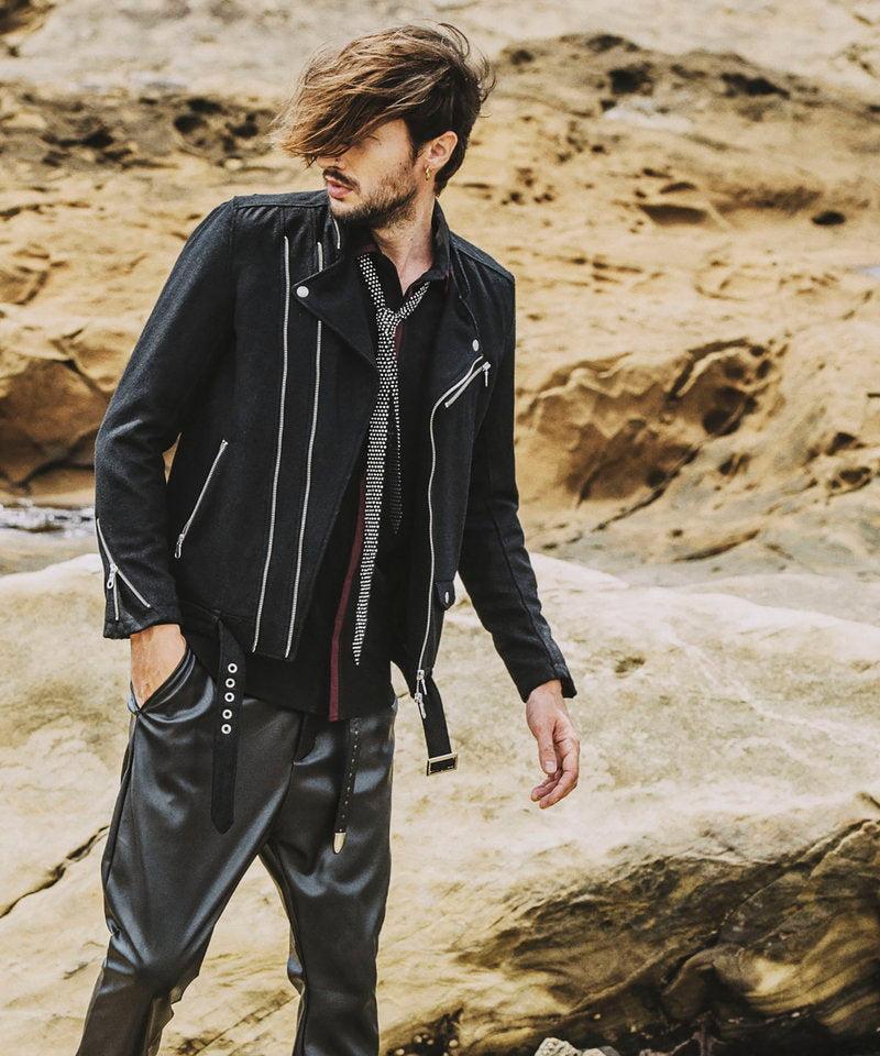 メルトンツイントラックライダースJKT