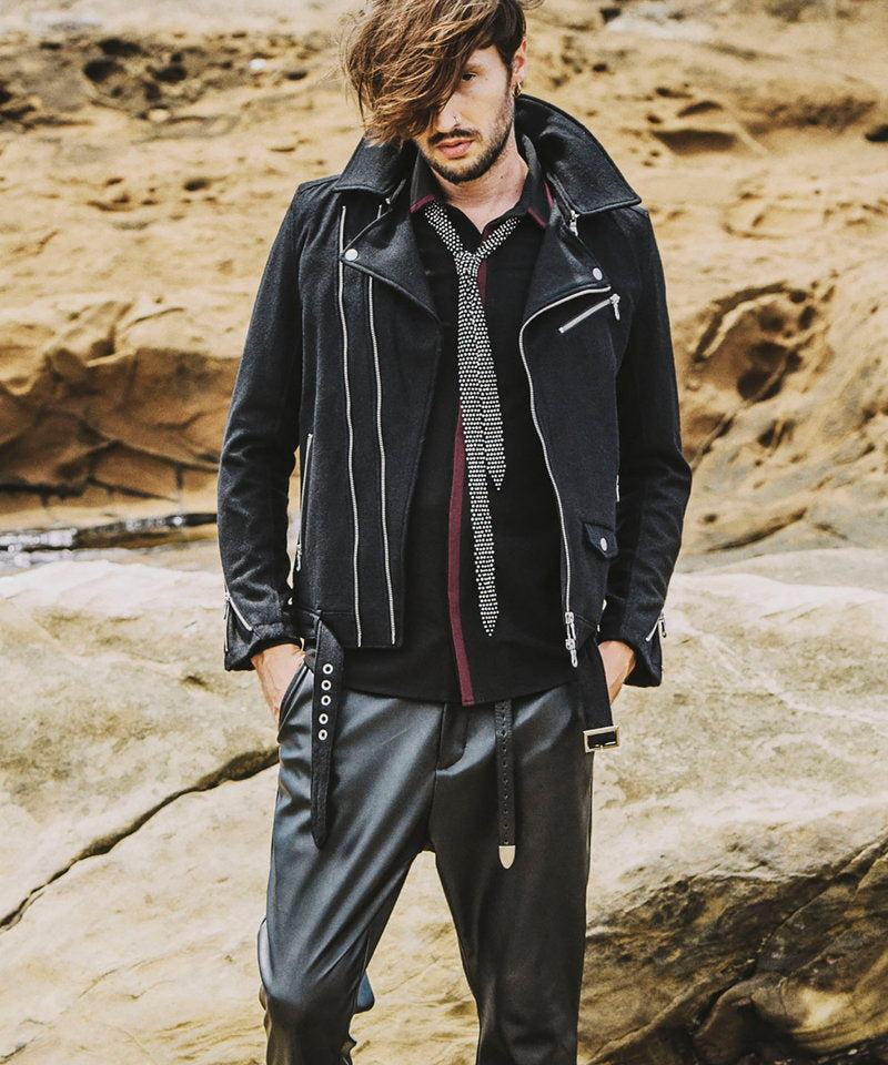 メルトンツイントラックライダースJKT