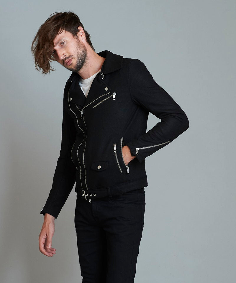 メルトンツイントラックライダースJKT