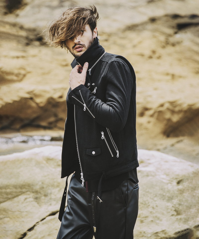 メルトンツイントラックライダースJKT