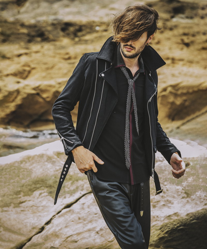 メルトンツイントラックライダースJKT