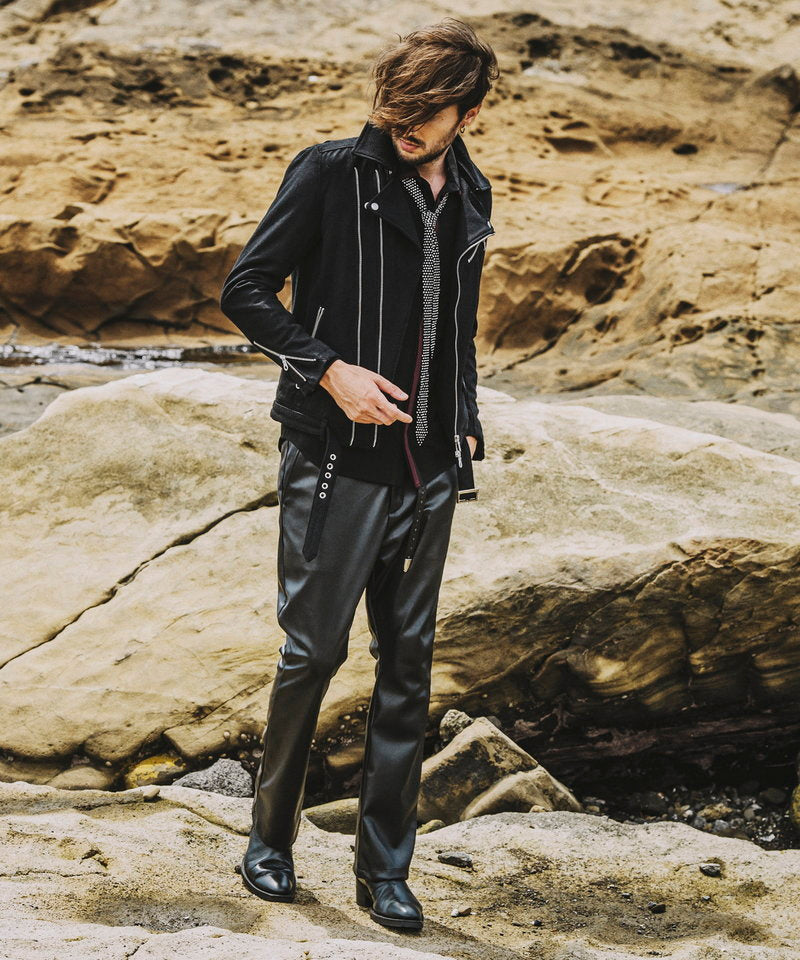 メルトンツイントラックライダースJKT