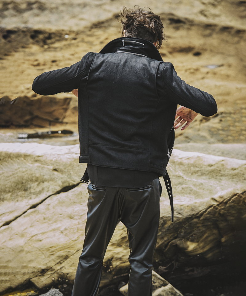 メルトンツイントラックライダースJKT