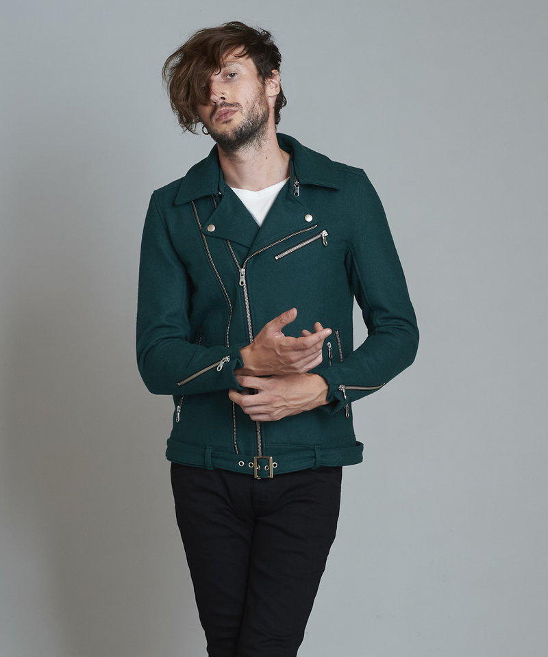 メルトンツイントラックライダースJKT