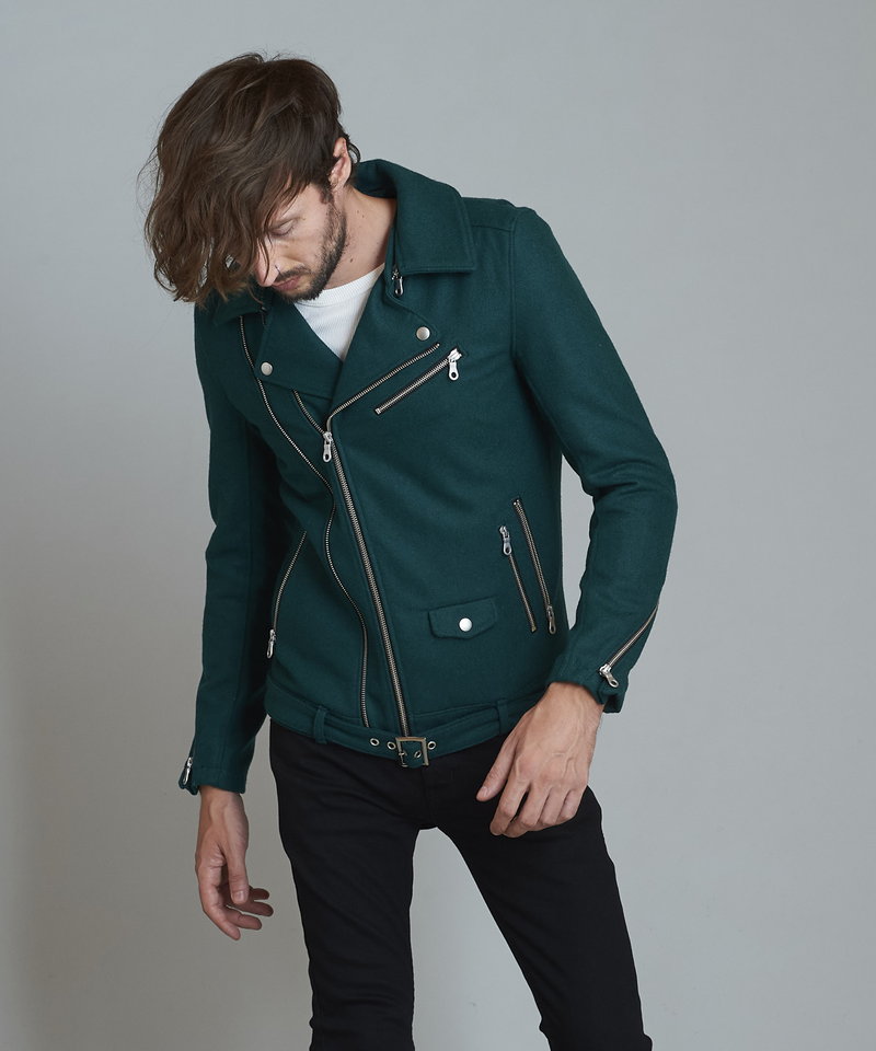 メルトンツイントラックライダースJKT