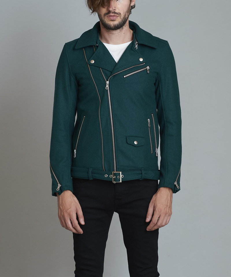 メルトンツイントラックライダースJKT