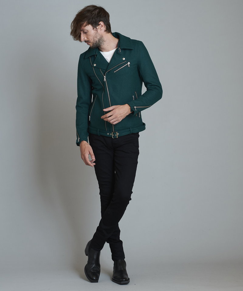 メルトンツイントラックライダースJKT