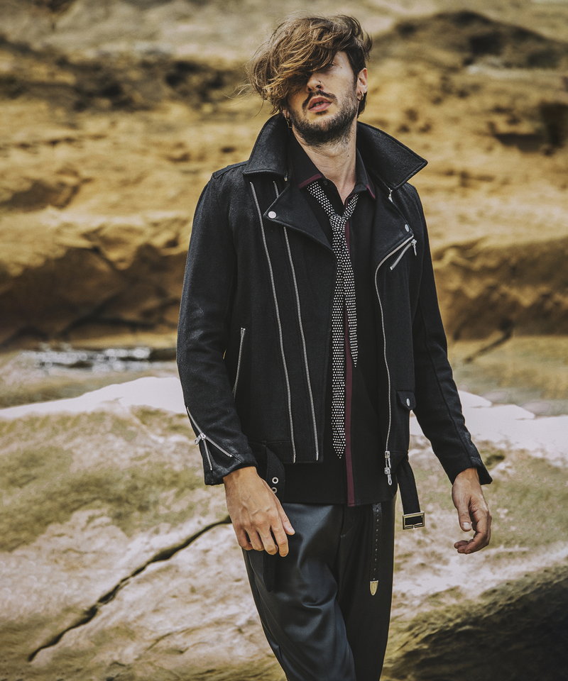 メルトンツイントラックライダースJKT