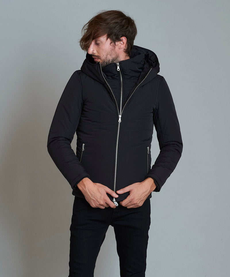 Padded nylon hoodie BLZ