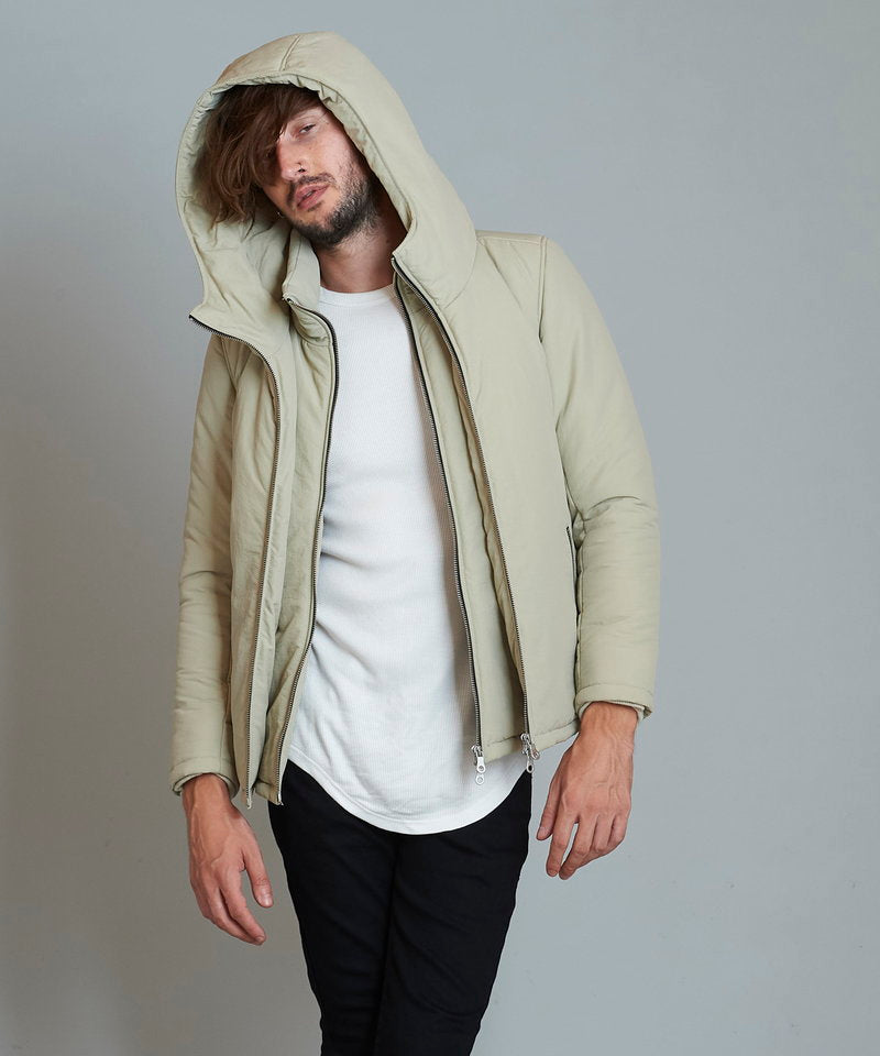 Padded nylon hoodie BLZ