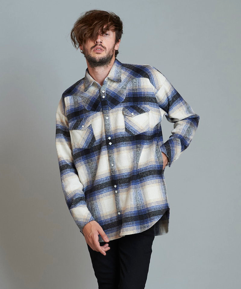 フランネルBIGウエスタンSH