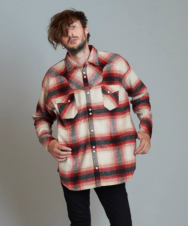 フランネルBIGウエスタンSH