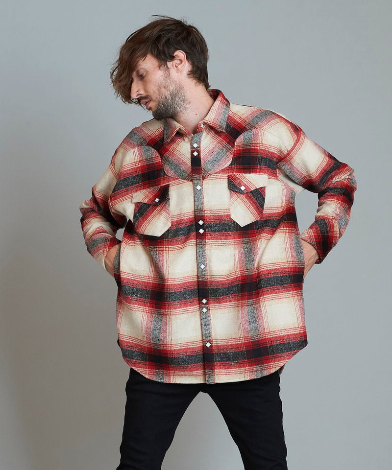 フランネルBIGウエスタンSH