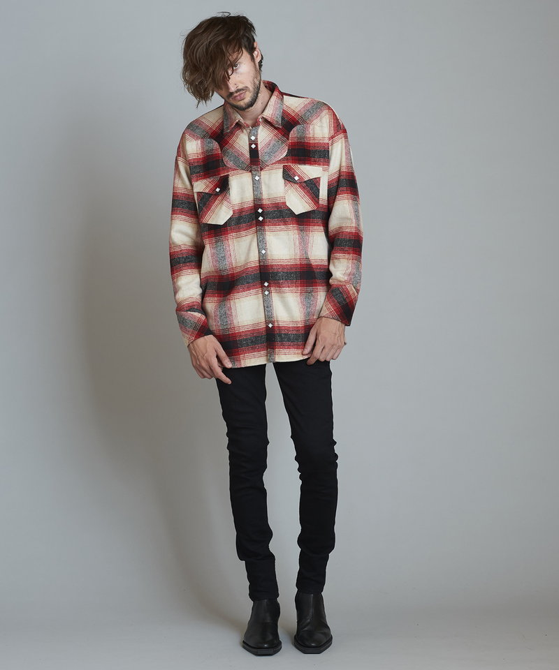 フランネルBIGウエスタンSH