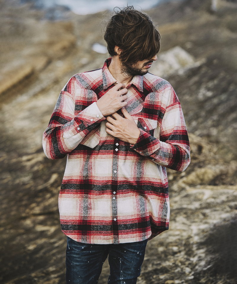 フランネルBIGウエスタンSH