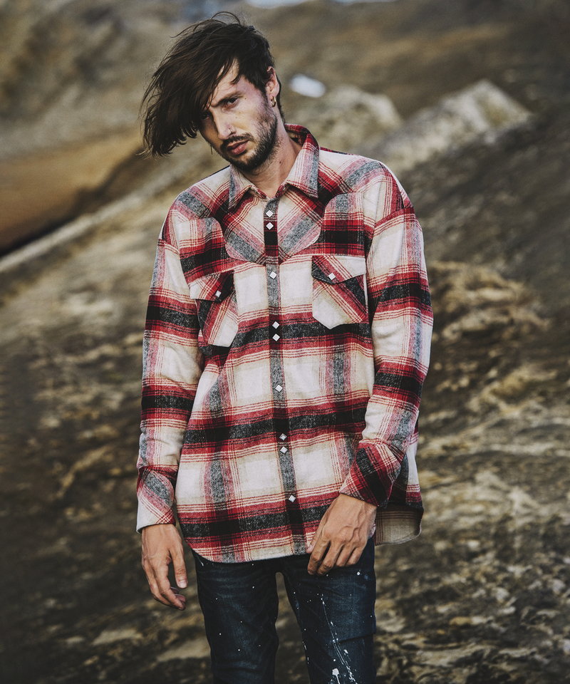 フランネルBIGウエスタンSH