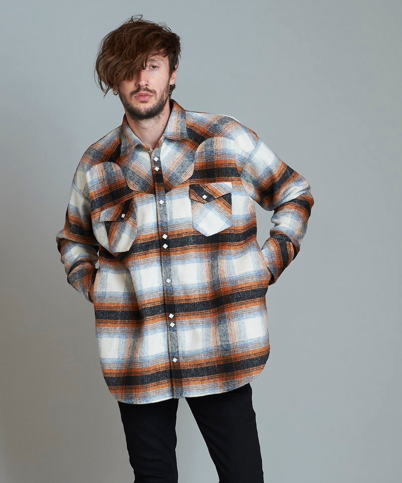 フランネルBIGウエスタンSH