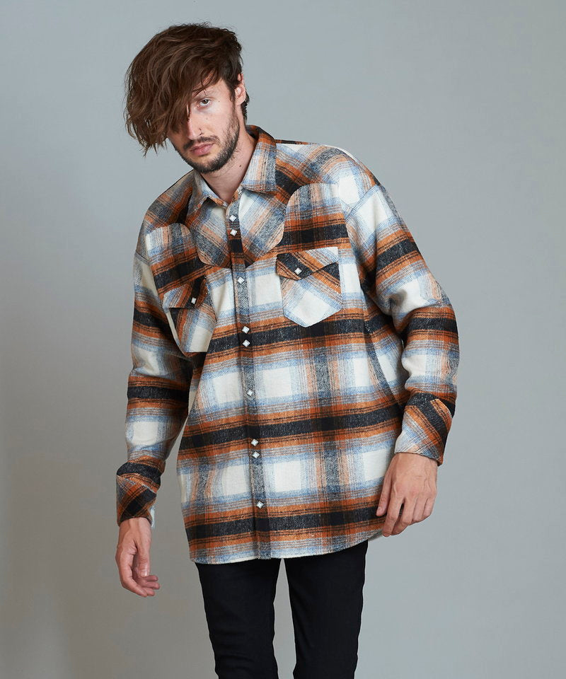 フランネルBIGウエスタンSH