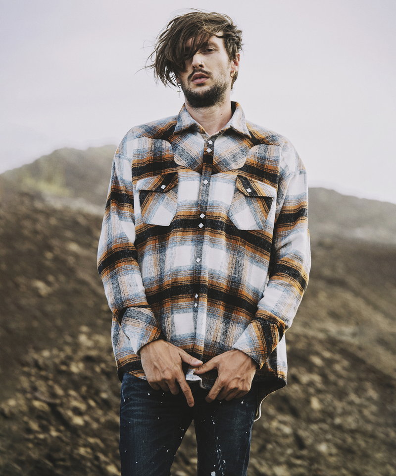 フランネルBIGウエスタンSH