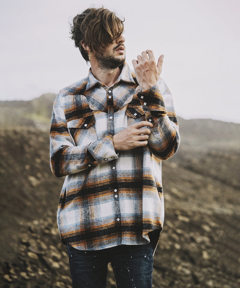 フランネルBIGウエスタンSH