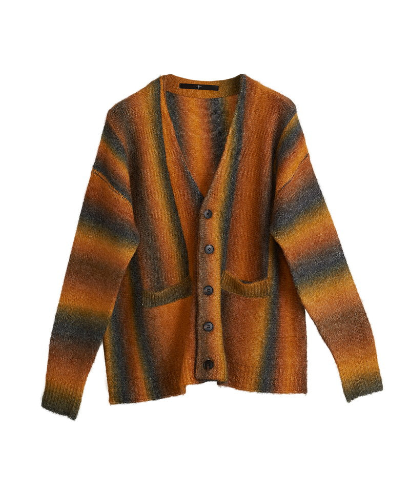 マルチカラーストライプニットV/N-CD