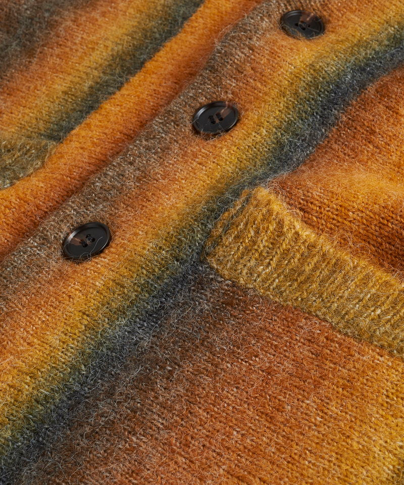 マルチカラーストライプニットV/N-CD