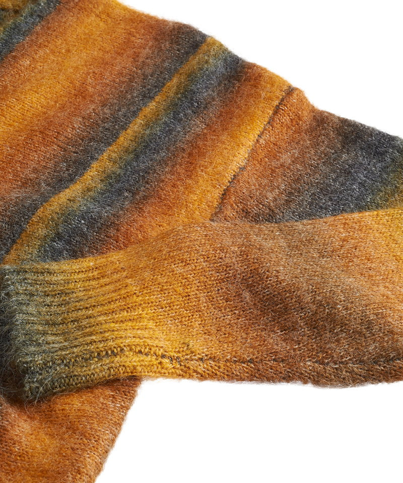 マルチカラーストライプニットV/N-CD