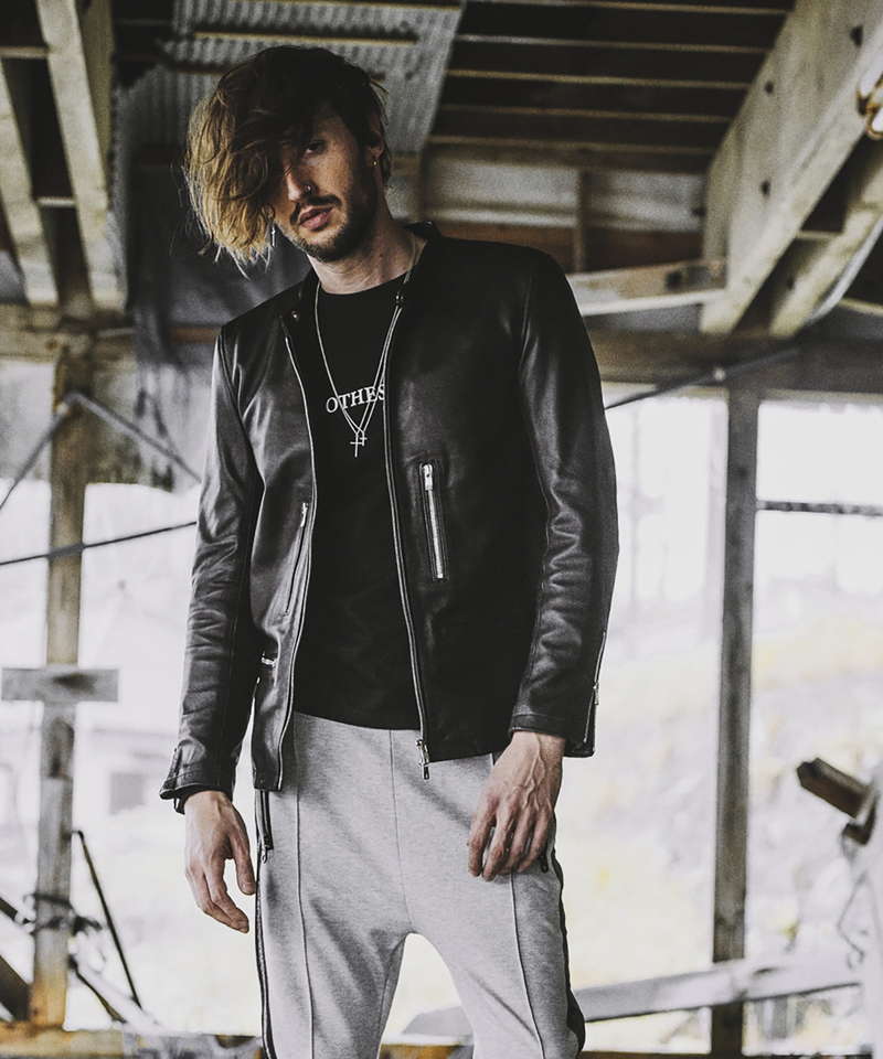 シープレザーシングルライダースJKT